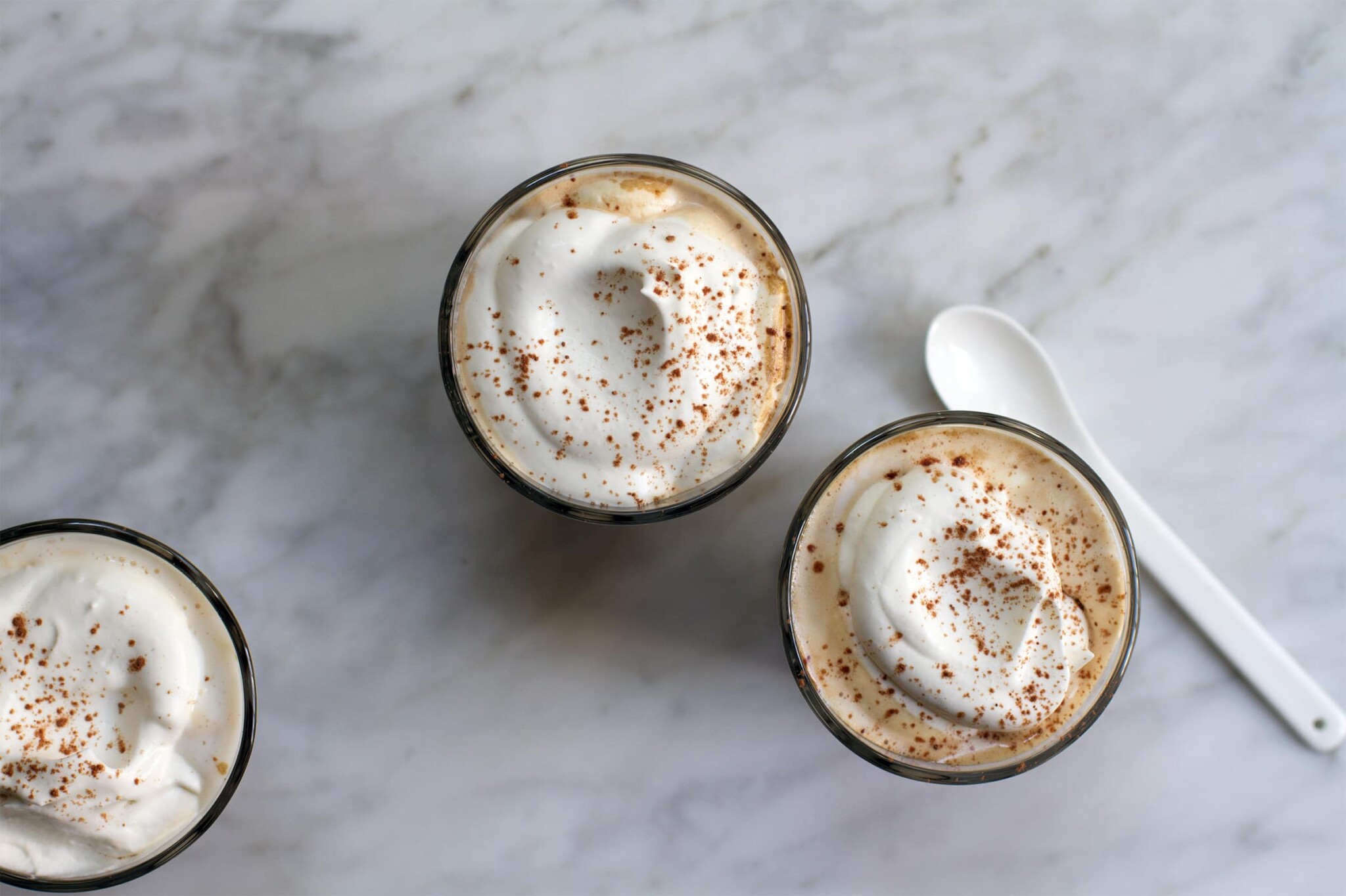 Espresso with chocolate and coffee cream